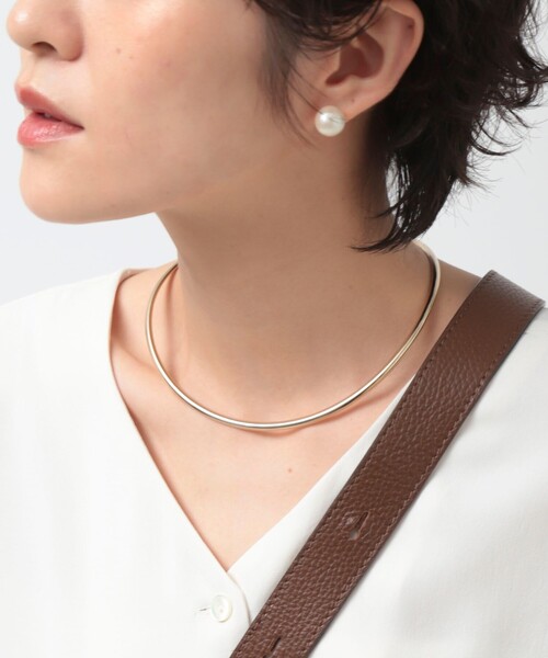NOLLEY’S（ノーリーズ）の「【grace grace/グラスグラス】【WEB STAFF恵☆別注アイテム】プレーンチョーカー（チョーカー・レディース・ゴールド/シルバー・FREE）」の6枚目の写真