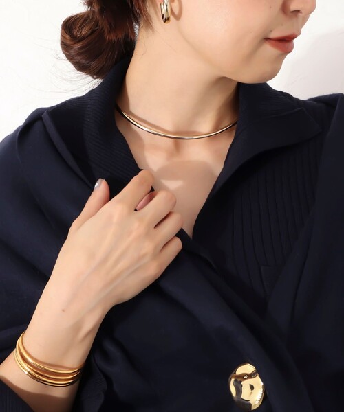 NOLLEY’S（ノーリーズ）の「【grace grace/グラスグラス】【WEB STAFF恵☆別注アイテム】プレーンチョーカー（チョーカー・レディース・ゴールド/シルバー・FREE）」の15枚目の写真