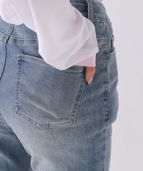 【美脚デニム】スタイルアップフレアデニム（デニムパンツ）｜repipi armario（レピピ アルマリオ）