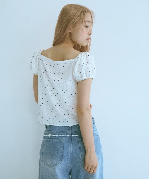 2way パフスリーブトップス セール】2WAY PUFF SLEEVE BLOUSE / 2WAYパフスリーブブラウス