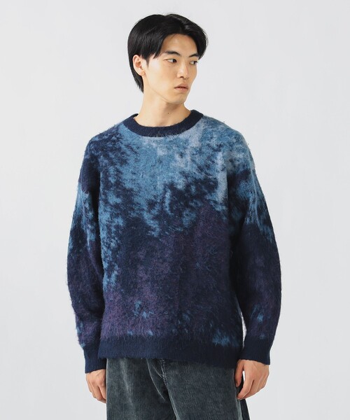 BEAMS HEART（ビームスハート）の「シャギー マーブル クルー【ユニセックス】（ニット/セーター・メンズ・ブラウン/ブラック/ネイビー・MEDIUM/SMALL/LARGE）」の21枚目の写真