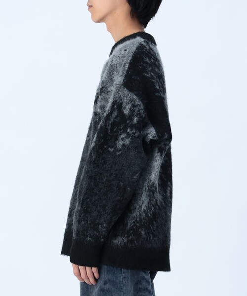 BEAMS HEART（ビームスハート）の「シャギー マーブル クルー【ユニセックス】（ニット/セーター・メンズ・ブラウン/ブラック/ネイビー・MEDIUM/SMALL/LARGE）」の19枚目の写真