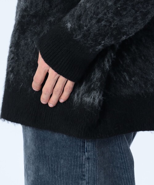 BEAMS HEART（ビームスハート）の「シャギー マーブル クルー【ユニセックス】（ニット/セーター・メンズ・ブラウン/ブラック/ネイビー・MEDIUM/SMALL/LARGE）」の16枚目の写真