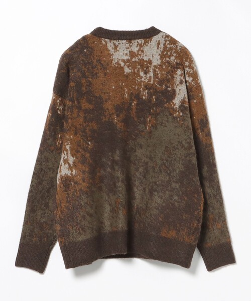 BEAMS HEART（ビームスハート）の「シャギー マーブル クルー【ユニセックス】（ニット/セーター・メンズ・ブラウン/ブラック/ネイビー・MEDIUM/SMALL/LARGE）」の9枚目の写真