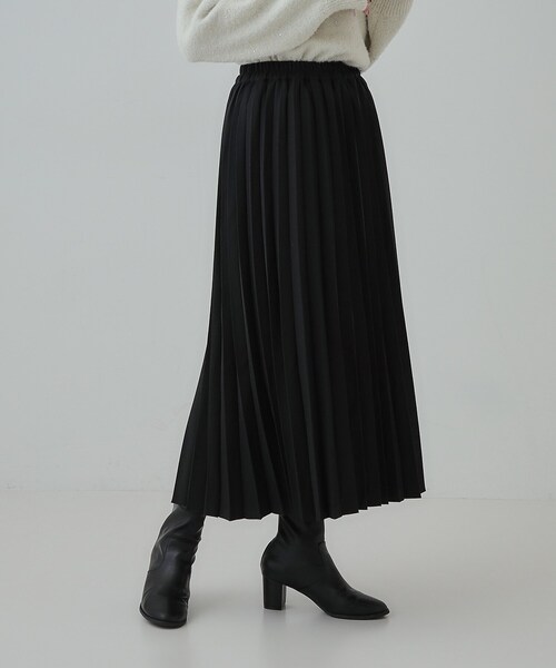 DRESKIP（ドレスキップ）の「【S-LL】軽やかな動きと優雅さを演出 プリーツスカート（スカート・レディース・ベージュ/ブラック/ブラウン系その他・01/02/03/04）」の19枚目の写真