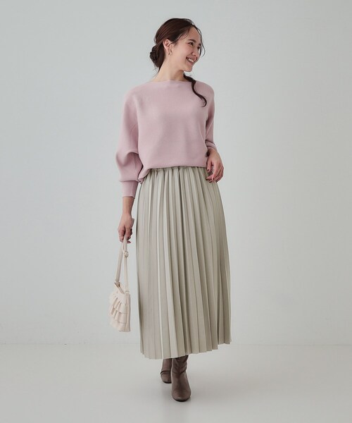 DRESKIP（ドレスキップ）の「【S-LL】軽やかな動きと優雅さを演出 プリーツスカート（スカート・レディース・ベージュ/ブラック/ブラウン系その他・01/02/03/04）」の15枚目の写真
