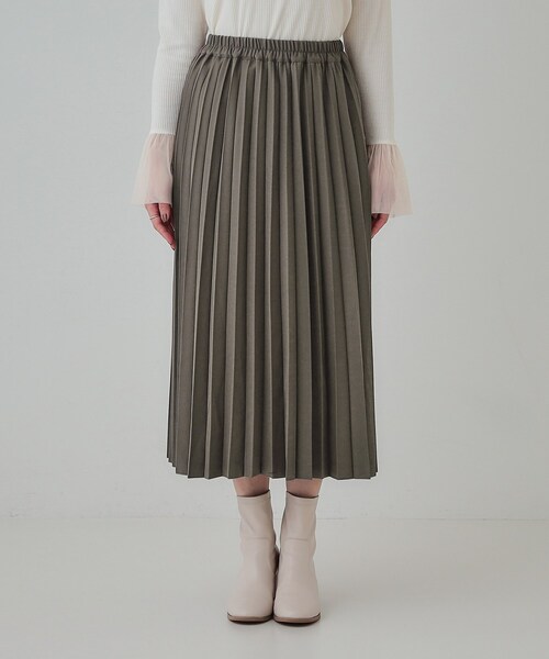 DRESKIP（ドレスキップ）の「【S-LL】軽やかな動きと優雅さを演出 プリーツスカート（スカート・レディース・ベージュ/ブラック/ブラウン系その他・01/02/03/04）」の11枚目の写真