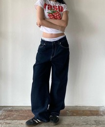 MEMECLE（メメクル）の「【 MEMECLE / メメクル 】ワイド リラックスデニムパンツ（デニムパンツ）」