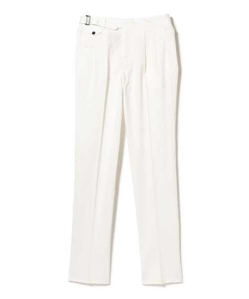 GERMANO（ジェルマーノ）の「【別注】GERMANO / ストレッチコットン 2プリーツ シングルグルカ スラックス（その他パンツ・メンズ・ホワイト・44/46/48/50/42）」の2枚目の写真