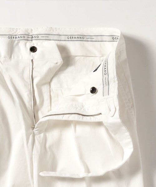GERMANO（ジェルマーノ）の「【別注】GERMANO / ストレッチコットン 2プリーツ シングルグルカ スラックス（その他パンツ・メンズ・ホワイト・44/46/48/50/42）」の4枚目の写真