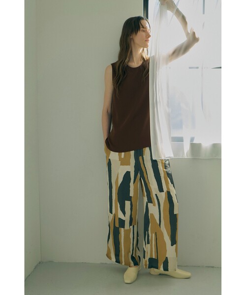 Demi-Luxe BEAMS（デミルクス ビームス）の「シックプリント パンツ（その他パンツ・レディース・ベージュ・38/36）」の13枚目の写真