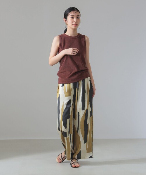 Demi-Luxe BEAMS（デミルクス ビームス）の「シックプリント パンツ（その他パンツ・レディース・ベージュ・38/36）」の18枚目の写真