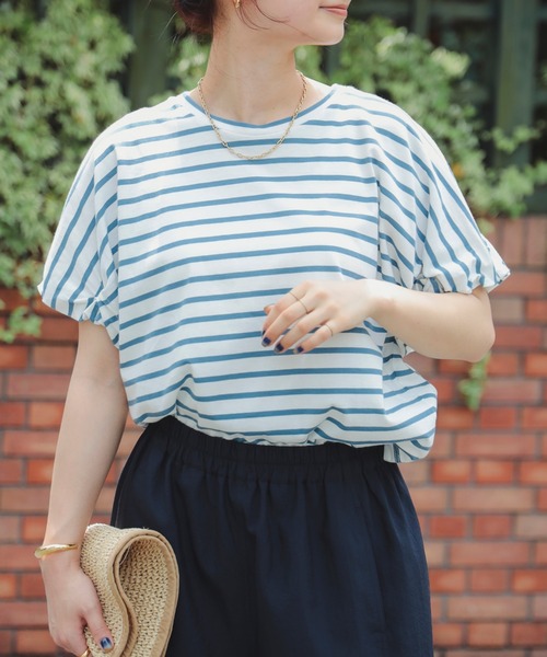 B:MING by BEAMS（ビーミングバイビームス）の「袖 ピンチ プルオーバー 25SS（Tシャツ/カットソー・レディース・オフホワイト/ブラック/その他/その他1・ONE SIZE）」の4枚目の写真