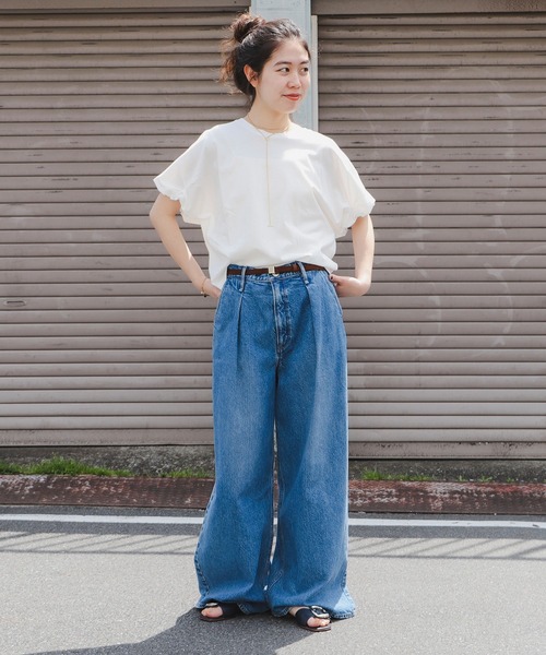 B:MING by BEAMS（ビーミングバイビームス）の「袖 ピンチ プルオーバー 25SS（Tシャツ/カットソー・レディース・オフホワイト/ブラック/その他/その他1・ONE SIZE）」の9枚目の写真