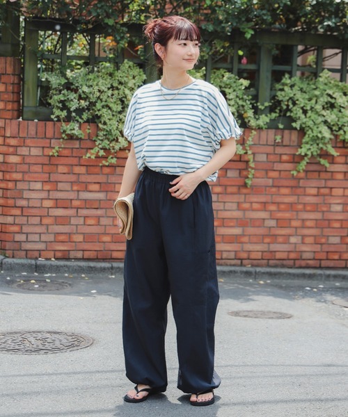 B:MING by BEAMS（ビーミングバイビームス）の「袖 ピンチ プルオーバー 25SS（Tシャツ/カットソー・レディース・オフホワイト/ブラック/その他/その他1・ONE SIZE）」の5枚目の写真