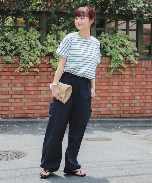 B:MING by BEAMS（ビーミングバイビームス）の「袖 ピンチ プルオーバー 25SS（Tシャツ/カットソー・レディース・オフホワイト/ブラック/その他/その他1・ONE SIZE）」の6枚目の写真