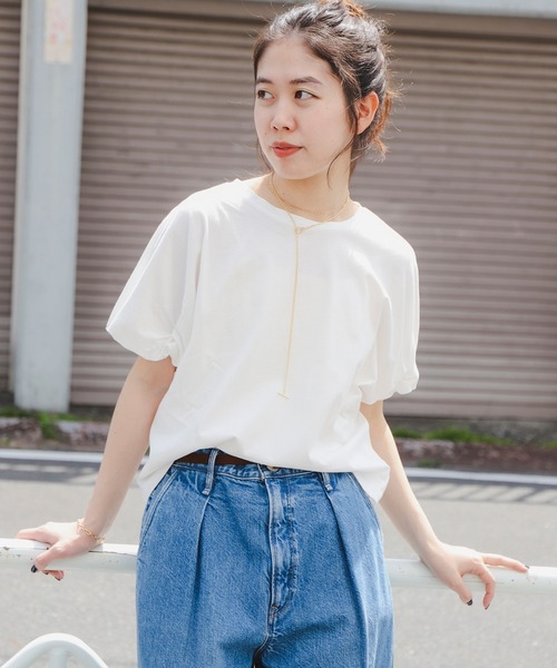 B:MING by BEAMS（ビーミングバイビームス）の「袖 ピンチ プルオーバー 25SS（Tシャツ/カットソー・レディース・オフホワイト/ブラック/その他/その他1・ONE SIZE）」の8枚目の写真