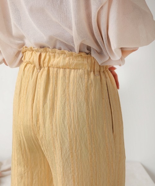 Bab（バブ）の「シアーストライプレースパンツ（その他パンツ・レディース・オフホワイト/イエロー・MEDIUM）」の21枚目の写真