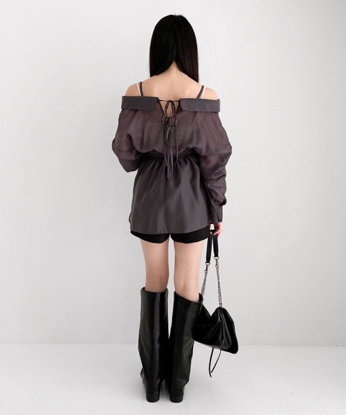 ※こちら専用商品です。ご注意ください セール】オフショルチュニックシャツ 319998（シャツ/ブラウス