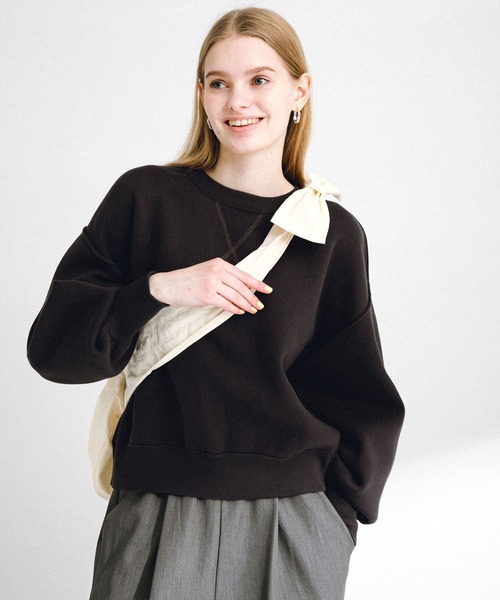 URBAN RESEARCH Sonny Label（アーバンリサーチサニーレーベル）の「2WAYリボンショルダーバッグ（ショルダーバッグ・レディース・ブラック/アイボリー・ONE）」の4枚目の写真