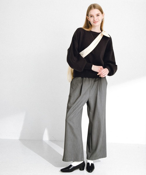 URBAN RESEARCH Sonny Label（アーバンリサーチサニーレーベル）の「2WAYリボンショルダーバッグ（ショルダーバッグ・レディース・ブラック/アイボリー・ONE）」の7枚目の写真