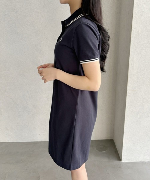 U.S. POLO ASSN.(ユーエスポロアッスン)の「Ada.別注 // U.S. POLO ASSN ラインデザイン 鹿子 ポロワンピース ミニ丈(ワンピース・レディース・グレー/ブラウン/ネイビー/ブラック/ライトグレー/ホワイト・L/M/S)」の19枚目の写真