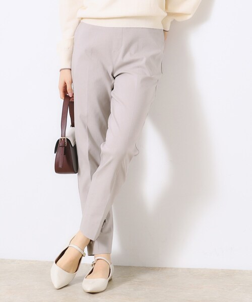 couture brooch（クチュールブローチ）の「【ラクチンきれい見えパンツ】リボンハイパーストレッチパンツ（その他パンツ・レディース・ブラック系7/ネイビー/ライトグレー/ブラック・40/34/36/42/38）」の3枚目の写真