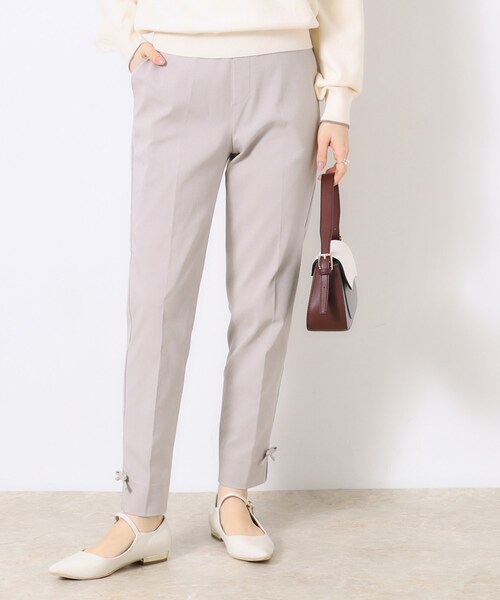 couture brooch（クチュールブローチ）の「【ラクチンきれい見えパンツ】リボンハイパーストレッチパンツ（その他パンツ・レディース・ブラック系7/ネイビー/ライトグレー/ブラック・40/34/36/42/38）」の8枚目の写真