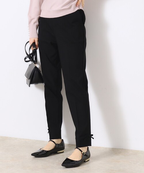 couture brooch（クチュールブローチ）の「【ラクチンきれい見えパンツ】リボンハイパーストレッチパンツ（その他パンツ・レディース・ブラック系7/ネイビー/ライトグレー/ブラック・40/34/36/42/38）」の18枚目の写真