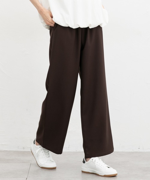 Honeys（ハニーズ）の「イージーワイドパンツ（その他パンツ・レディース・ライトグリーン/ライトグレー系/ブルー/ブラック/チャコール/ブラウン・L/LL/M/S）」の4枚目の写真