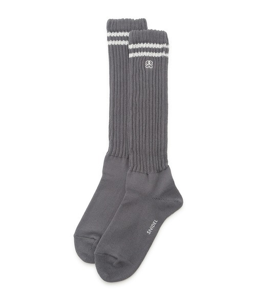 SNIDEL（スナイデル）の「ラインソックス（ソックス/靴下・レディース・ダークグレー/ベージュ/ブラック・FREE）」の3枚目の写真