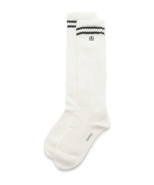 SNIDEL（スナイデル）の「ラインソックス（ソックス/靴下・レディース・ダークグレー/ベージュ/ブラック・FREE）」の2枚目の写真