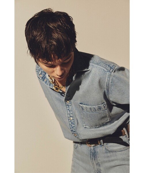 uncrave(アンクレイヴ)の「【upper hights × uncrave】THE SENSE uncrave デニムシャツ(シャツ/ブラウス・レディース・サックスブルー系・1/2)」の8枚目の写真