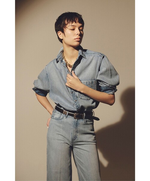 uncrave(アンクレイヴ)の「【upper hights × uncrave】THE SENSE uncrave デニムシャツ(シャツ/ブラウス・レディース・サックスブルー系・1/2)」の10枚目の写真