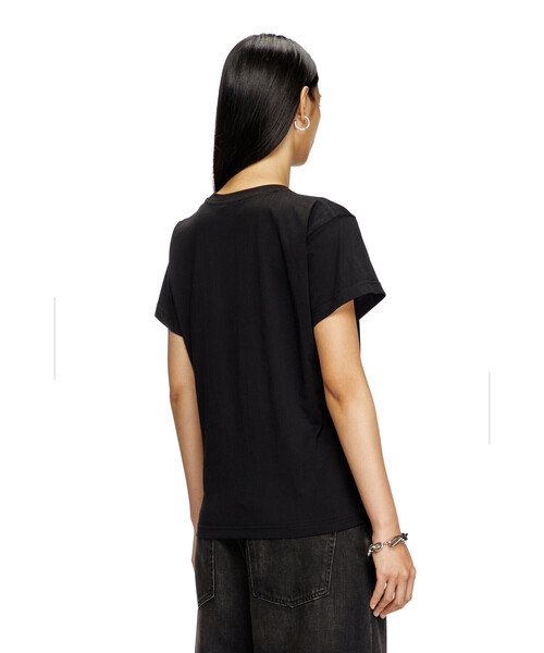 DIESEL（ディーゼル）の「ウィメンズ Tシャツ T-MAREY（Tシャツ/カットソー・レディース・ブラック/ホワイト・SMALL/X-LARGE/X-SMALL/LARGE/MEDIUM）」の7枚目の写真