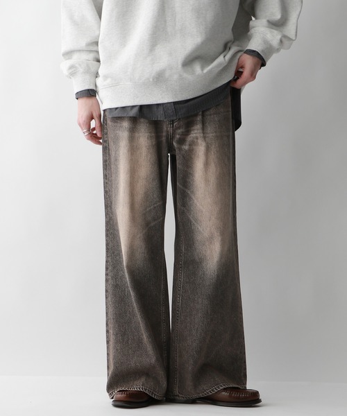 RAGEBLUE（レイジブルー）の「ヴィンテージライク/ライトオンスデニムバギーフレアパンツ（デニムパンツ・メンズ・ブルー系その他/ブルー/グレー・SMALL/MEDIUM/LARGE）」の22枚目の写真