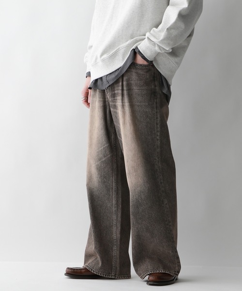 RAGEBLUE（レイジブルー）の「ヴィンテージライク/ライトオンスデニムバギーフレアパンツ（デニムパンツ・メンズ・ブルー系その他/ブルー/グレー・SMALL/MEDIUM/LARGE）」の21枚目の写真