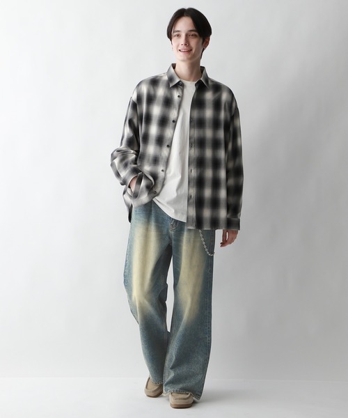 RAGEBLUE（レイジブルー）の「ヴィンテージライク/ライトオンスデニムバギーフレアパンツ（デニムパンツ・メンズ・ブルー系その他/ブルー/グレー・SMALL/MEDIUM/LARGE）」の19枚目の写真