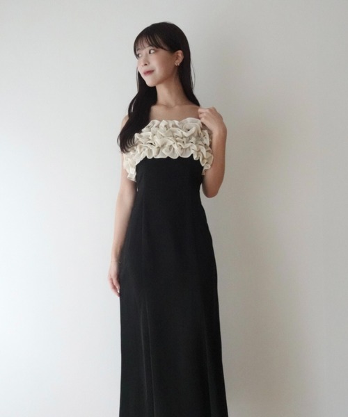 DEICY（デイシー）の「フリルキャミワンピース（ワンピース・レディース・ピンク/ブラック・0/1）」の12枚目の写真