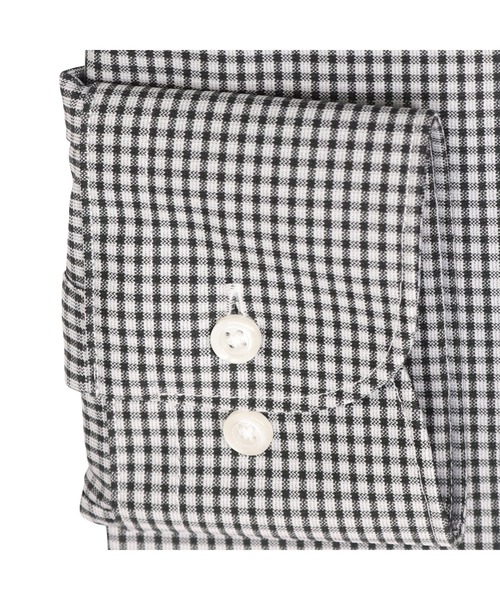 TOKYO SHIRTS(トウキョウシャツ)の「形態安定ノーアイロン ボタンダウン ニット 長袖ストレッチビジネスワイシャツ(ビジネスシャツ・メンズ・グレー・首回り39cm-裄丈84cm/首回り41cm-裄丈82cm/首回り41cm-裄丈86cm/首回り43cm-裄丈86cm/首回り39cm-裄丈80cm/首回り42cm-裄丈82cm/首回り42cm-裄丈86cm/首回り43cm-裄丈82cm/首回り37cm-裄丈80cm/首回り37cm-裄丈84cm)」の3枚目の写真