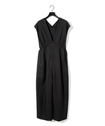 MIDIUMISOLID for Ladies Vネックオールインワン