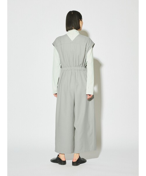 MIDIUMISOLID(ミディウミソリッド)の「MIDIUMISOLID for Ladies Vネックオールインワン(その他パンツ・レディース・ブラック/ライトグレー・FREE)」の14枚目の写真