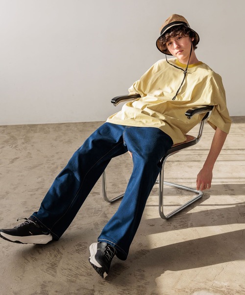 niko and...（ニコアンド）の「USAコットンショートスリーブTシャツ（Tシャツ/カットソー・メンズ・ダークグレー/チャコール/その他1/その他2/その他3/ホワイト/レッド/ナチュラル/ブルー/オフホワイト/ブラック・MEDIUM/BIG(L)）」の12枚目の写真