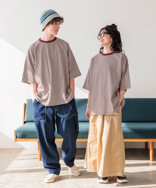 niko and...（ニコアンド）の「USAコットンショートスリーブTシャツ（Tシャツ/カットソー・メンズ・ダークグレー/チャコール/その他1/その他2/その他3/ホワイト/レッド/ナチュラル/ブルー/オフホワイト/ブラック・MEDIUM/BIG(L)）」の15枚目の写真