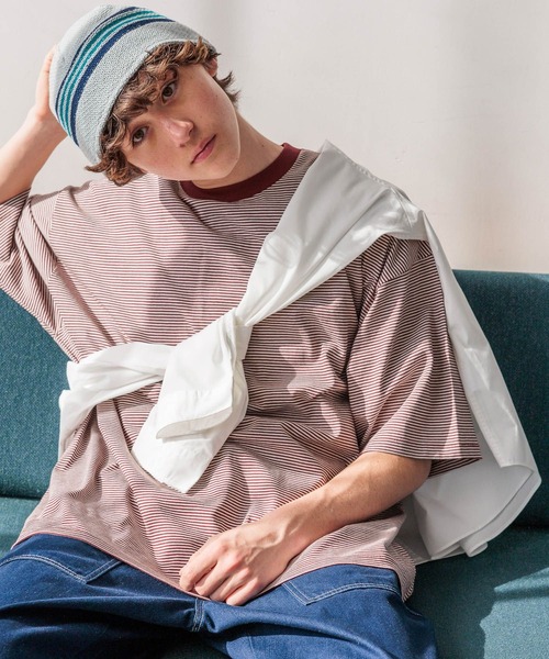 niko and...（ニコアンド）の「USAコットンショートスリーブTシャツ（Tシャツ/カットソー・メンズ・ダークグレー/チャコール/その他1/その他2/その他3/ホワイト/レッド/ナチュラル/ブルー/オフホワイト/ブラック・MEDIUM/BIG(L)）」の19枚目の写真