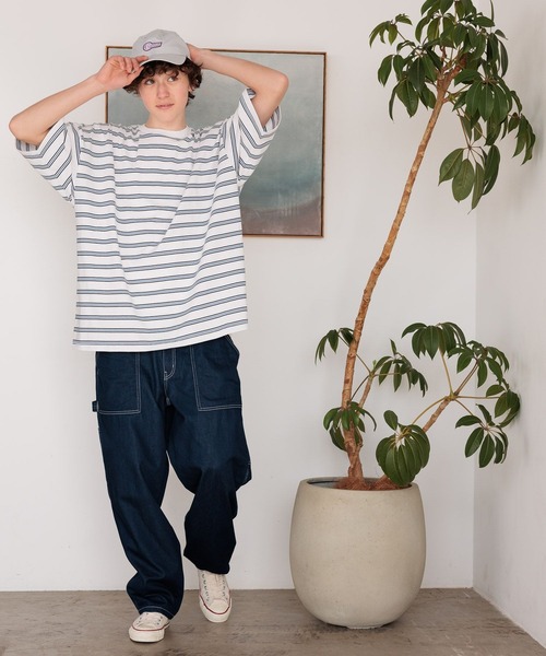 niko and...（ニコアンド）の「USAコットンショートスリーブTシャツ（Tシャツ/カットソー・メンズ・ダークグレー/チャコール/その他1/その他2/その他3/ホワイト/レッド/ナチュラル/ブルー/オフホワイト/ブラック・MEDIUM/BIG(L)）」の22枚目の写真