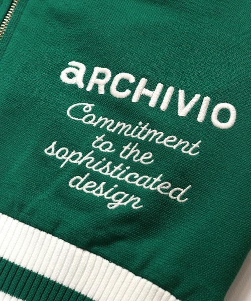 archivio（アルチビオ）の「<LADIES>刺繍ニットジップブルゾン（ブルゾン・レディース・ホワイト/グリーン/ネイビー・M/S）」の12枚目の写真