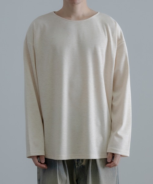 improves(インプローブス)の「裾ラウンド ボートネック ロンT(Tシャツ/カットソー・メンズ・グレー/ベージュ/ブラック・MEDIUM/LARGE/SMALL)」の12枚目の写真