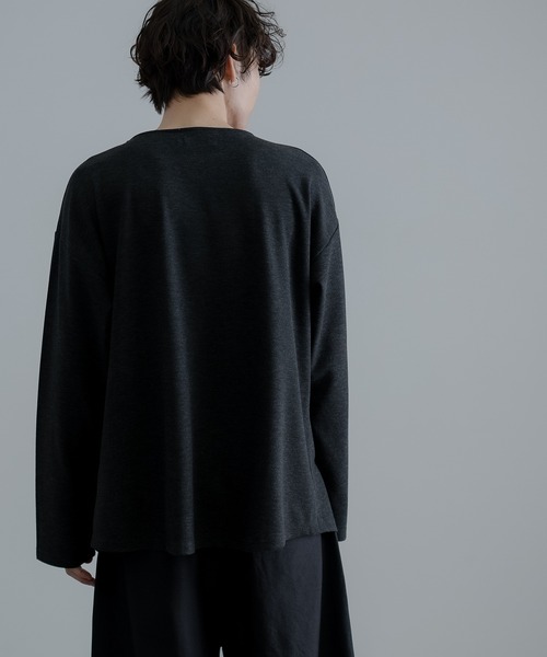 裾ラウンド ボートネック ロンT（Tシャツ/カットソー