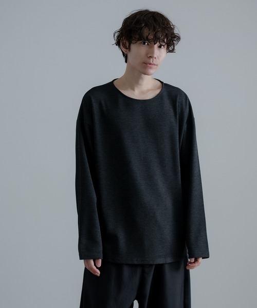 improves(インプローブス)の「裾ラウンド ボートネック ロンT(Tシャツ/カットソー・メンズ・グレー/ベージュ/ブラック・MEDIUM/LARGE/SMALL)」の7枚目の写真